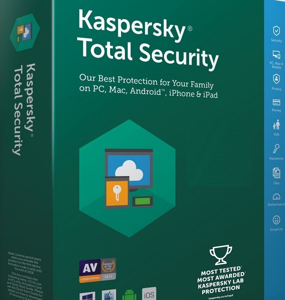 Kaspersky Total Security 1 User 1 Year image 1