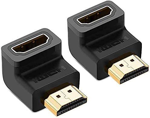 Sancy L SHAPE 90 DEGREE HDMI Male To Female Gold-Plated Connector USB Adapter-image-49