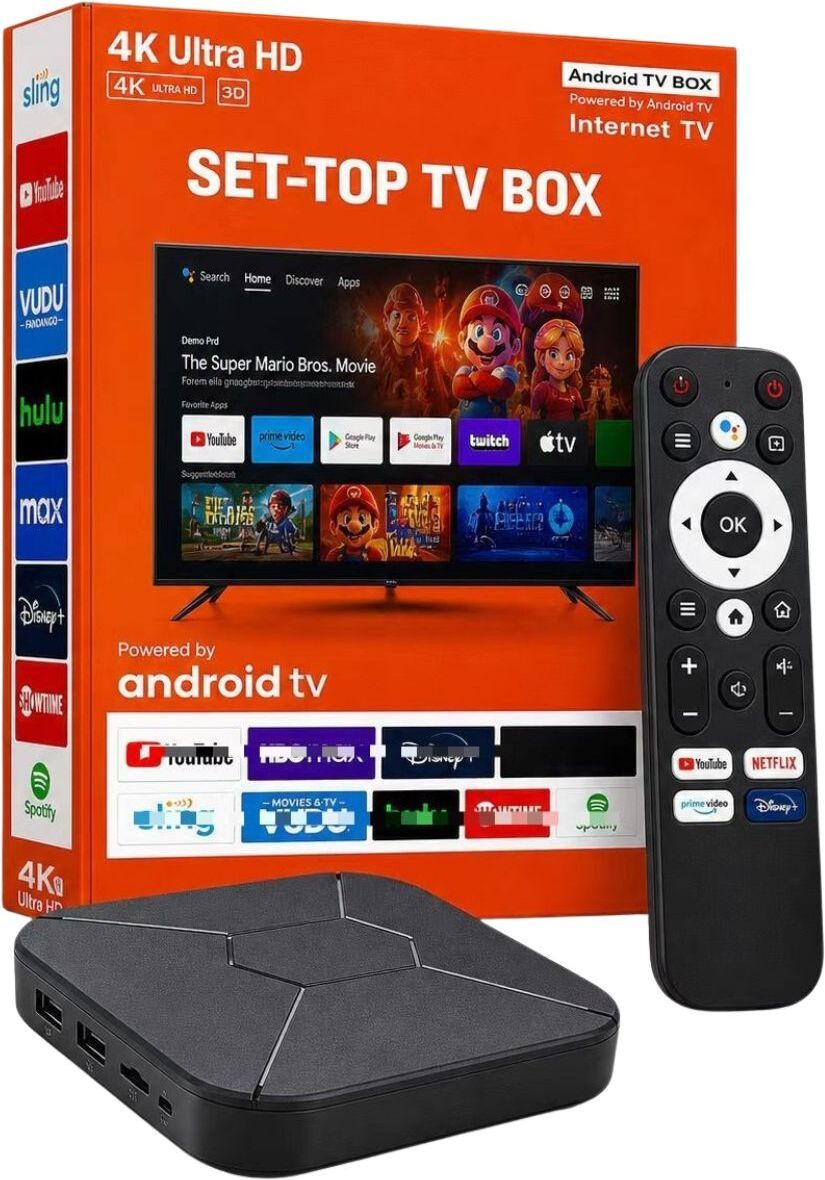 GADGETSWEAR Android TV Box, Smart Multimedia Streaming Device with Voice Remote, WiFi Media Streaming Device-picture-12