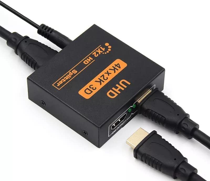 Sancy HDMI Splitter 3D & 4Kx2K Audio Video Support Dual Output for HD Devices Lan Adapter-image-18