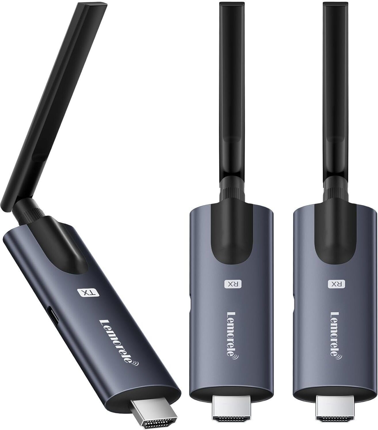 Lemorele Wireless HDMI Transmitter and 2 Receivers (Support APP Reception), Plug&Play, Media Streaming Device-image-15