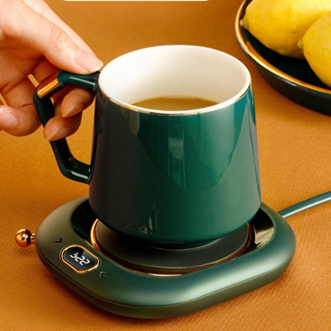USB Cup Warmer for Coffee, Tea, & Hot Drinks Self Heating Mug-image-18