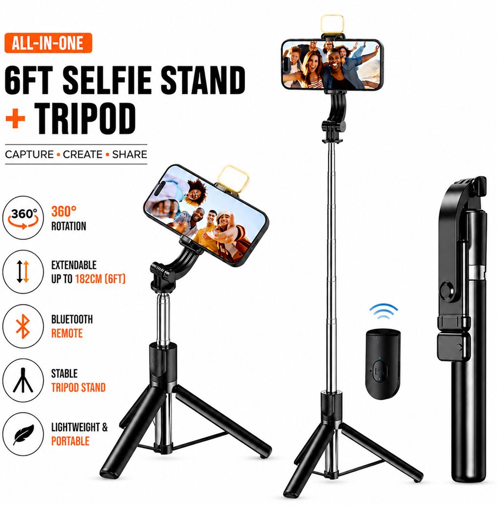 SB 1 inch ring Selfie Flash With Tripod-picture-33