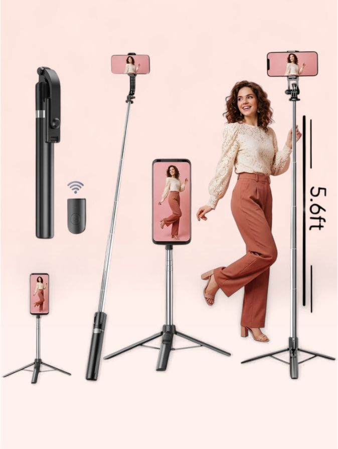 HouseOfCommon Ultra Long Selfie Stick Tripod Stand with Detachable Bluetooth Remote_4F Bluetooth Selfie Stick-picture-33