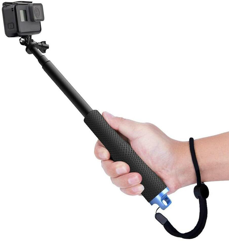 Soopii Ultra Long Selfie Stick for Go Pro Max, Hero 9 8 7 6 5 4 3+, Extendable Monopod, Tripod-image-49