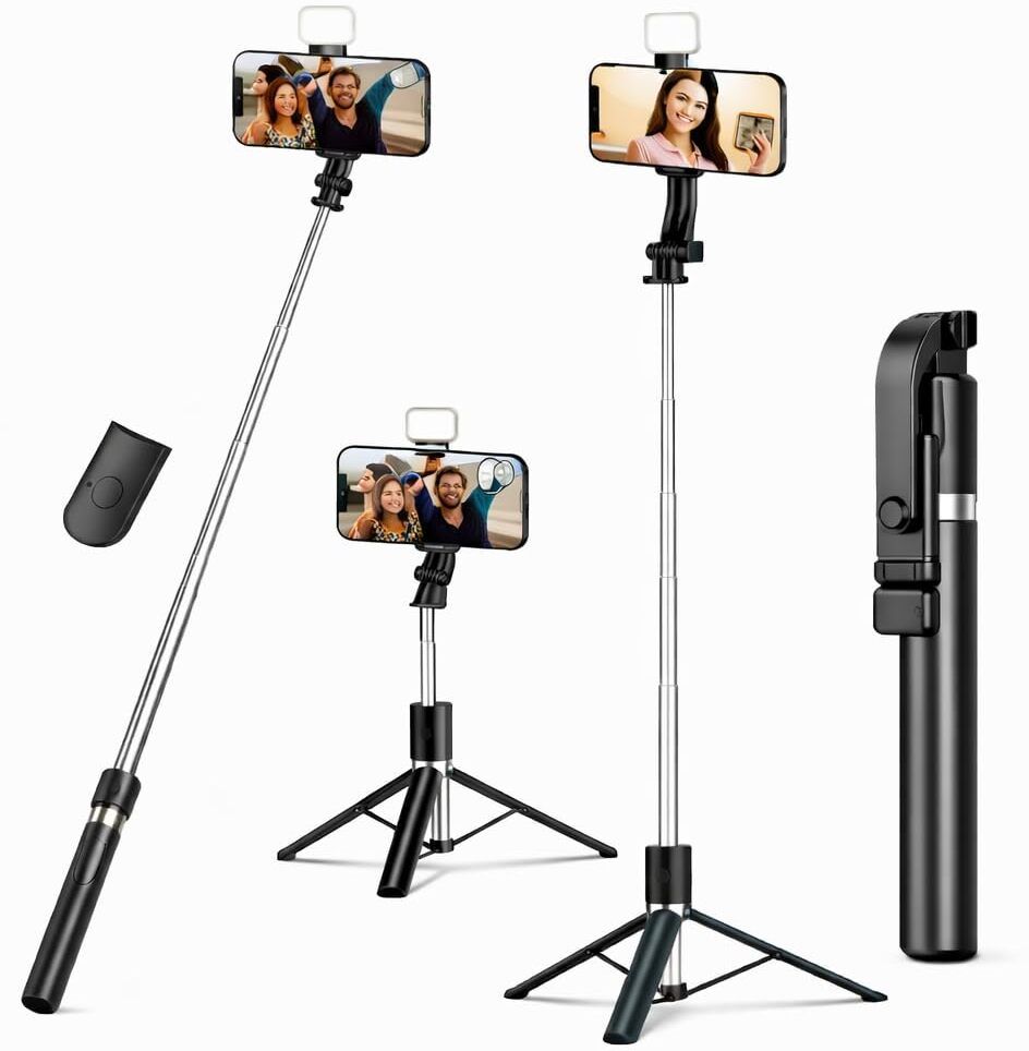 The leaf enterprises Adjustable Selfie Stick Tripod for Mobile Camera Video Recording Bluetooth Selfie Stick-image-28