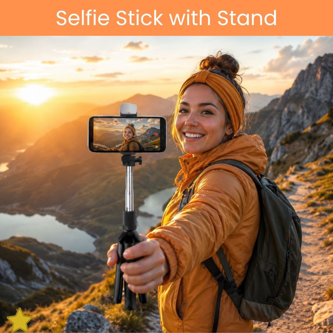 FRONY Selfie Stick With Tripod Stand for Vlogging Compatible With All SmartphonesVU159 Bluetooth Selfie Stick-image-30
