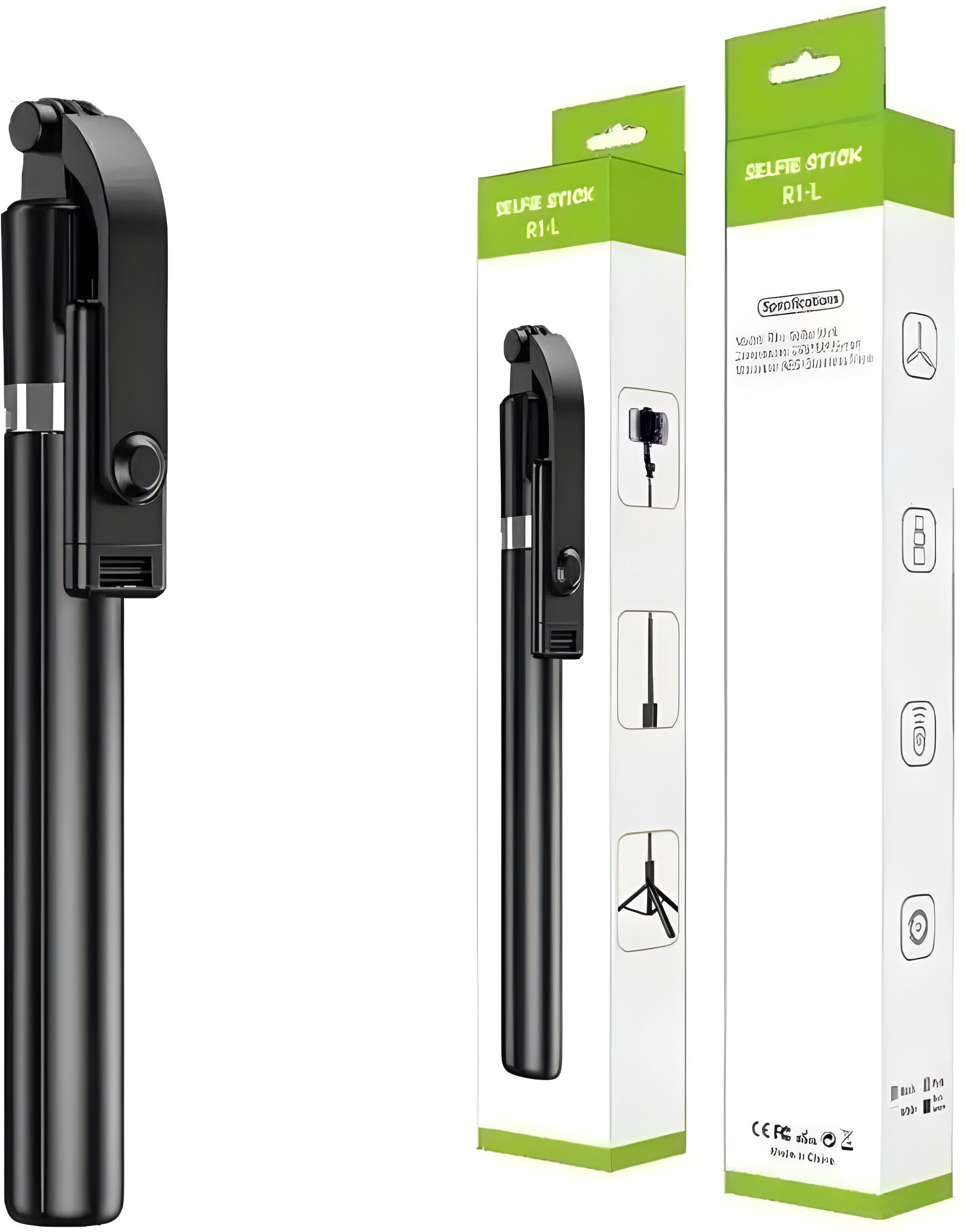 FITRIC R1-L Extendable Bluetooth Selfie Stick with Tripod Stand & Wireless Remote Bluetooth Selfie Stick