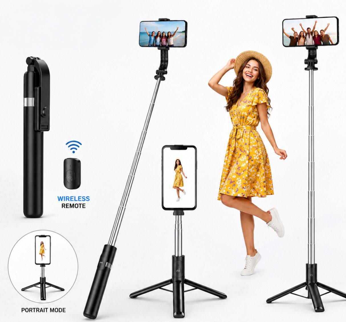 ZynMart R1-l Selfie Stick Bluetooth Selfie Stick-image-38