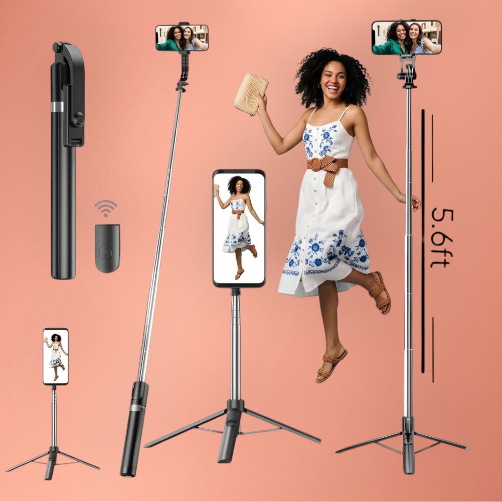 AIZINA Executive Selfie Stick 170cm Foldable Tripod with Bluetooth Remote_ZF Bluetooth Selfie Stick-picture-24