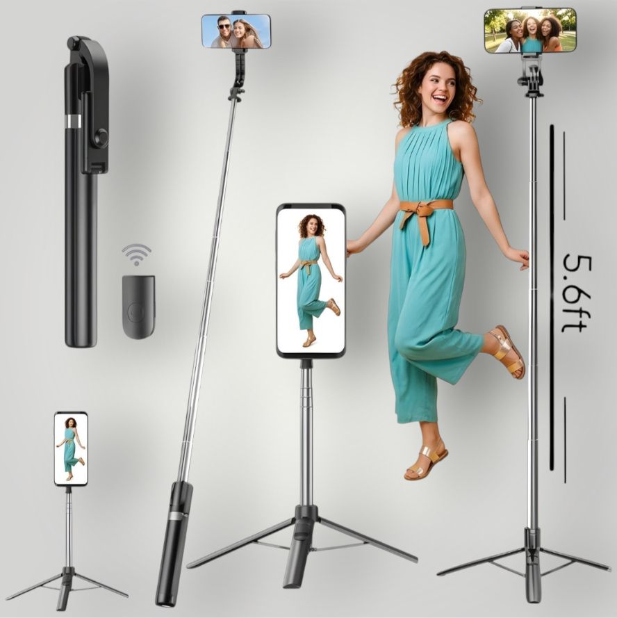 HouseOfCommon Mobile Stand Selfie Stick 170cm Long with Tripod & Bluetooth Remote_XG Bluetooth Selfie Stick-picture-34