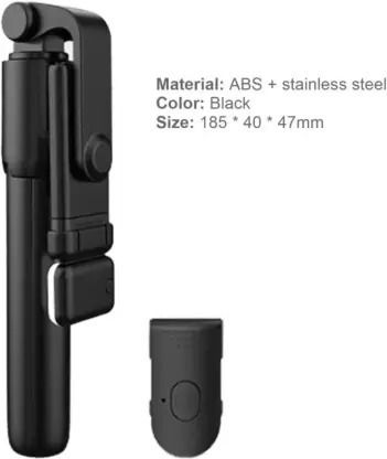 Infinite Digital Selfie Stick with Led Fill Light 104cm Extendable Selfie Stick_1 Tripod