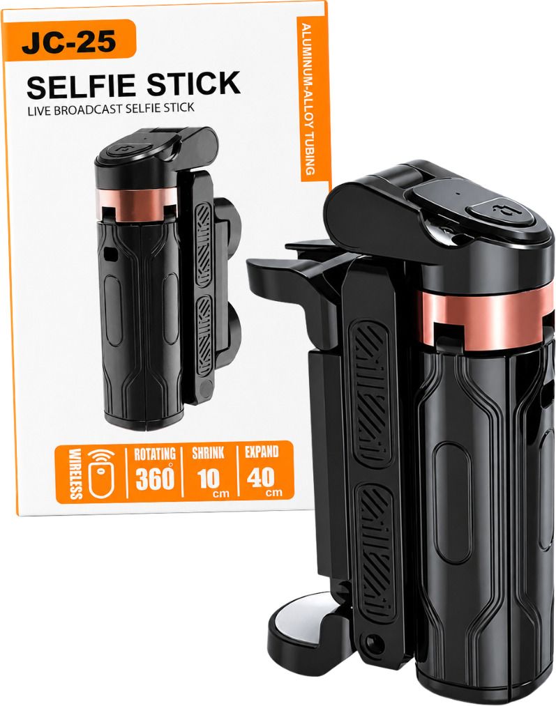 FITRIC Wireless Bluetooth Selfie Stick with Remote, Foldable Extendable Phone Holder Bluetooth Selfie Stick-image-47