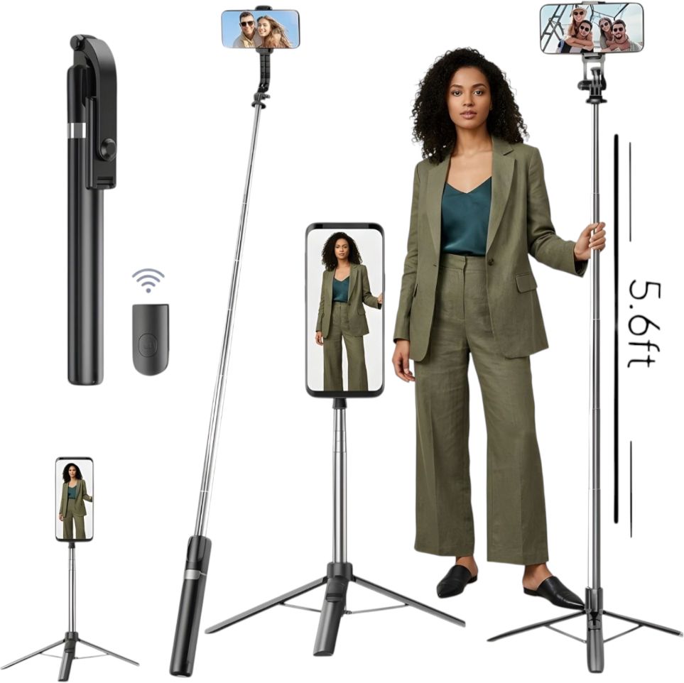 AIZINA Economy Selfie Stick 170cm Extendable Tripod Detachable Remote Cheap_BX Bluetooth Selfie Stick-image-49