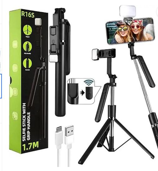 RE HUB R16S 360 SELFIE STICK Bluetooth Selfie Stick
