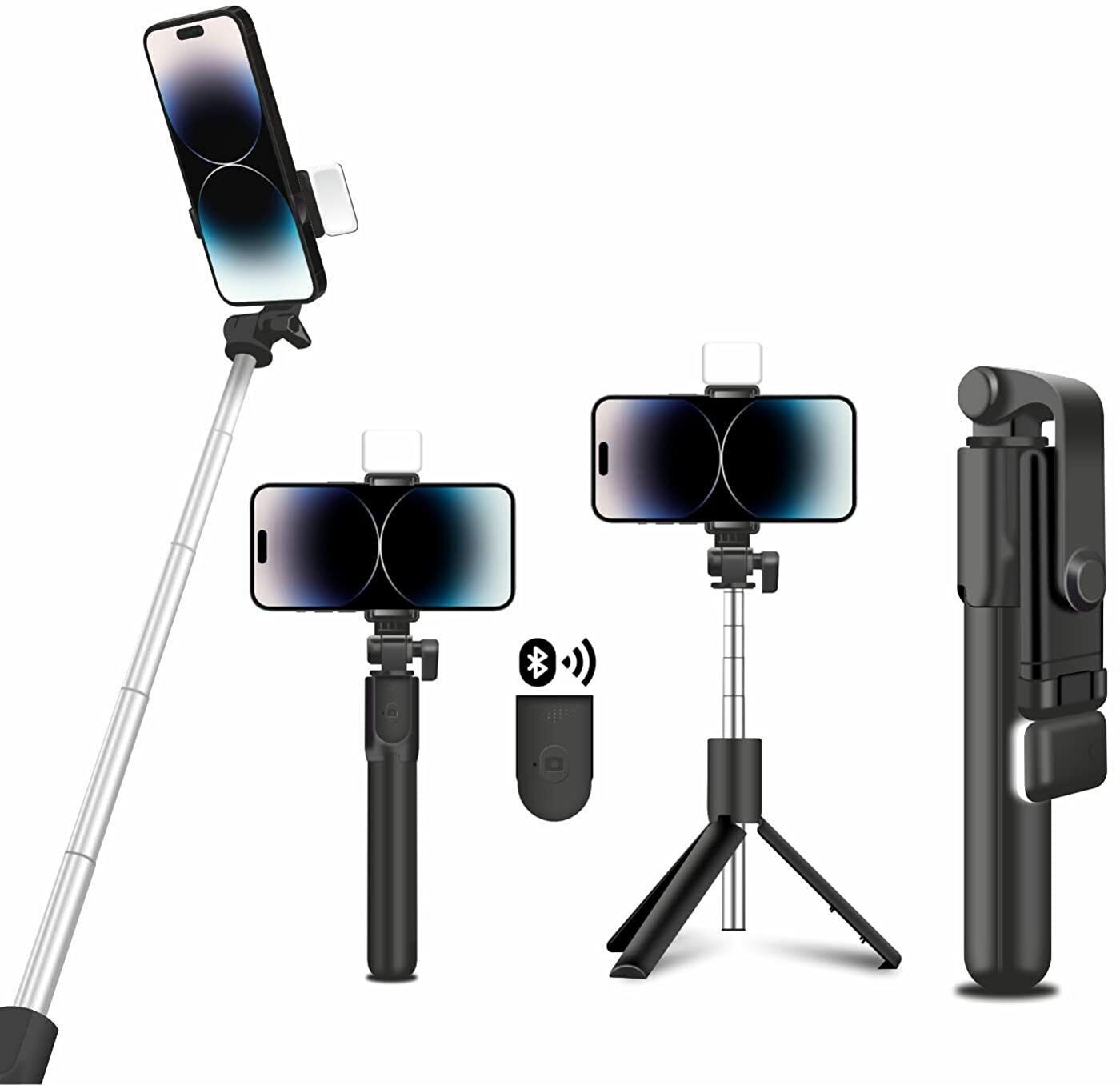 Infinite Digital Bluetooth with Wireless Remote And Extended Tripod Stand Bluetooth Selfie Stick