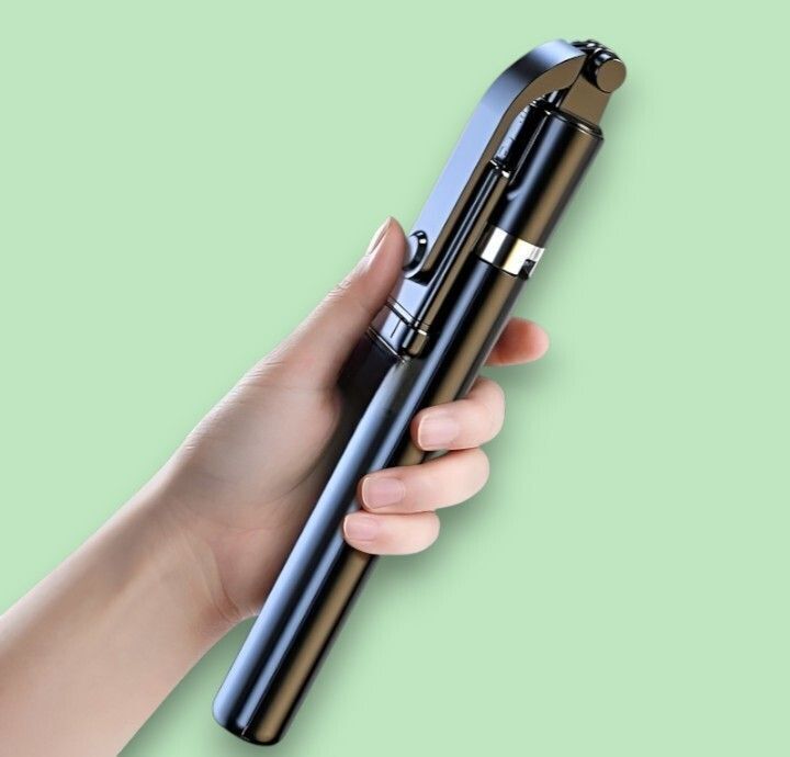 BASS BLING 5.6ft Long Mobile Selfie Stick Stand – 3-in-1 Tripod, Remote Control & 360° Rotation Bluetooth Selfie Stick