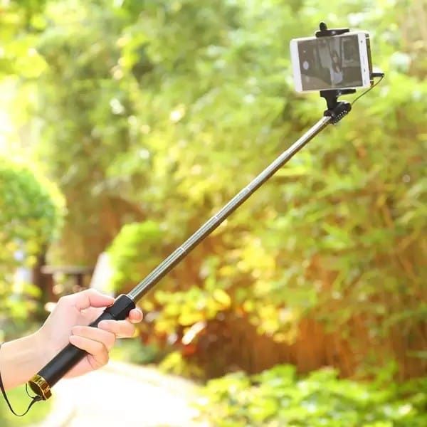 SANNO WORLD BEST BUY UNIVERSAL WIRED HANDHELD MONOPOD FOR PHONE HOLDER OR PHOTOGRAPHY VIDEO RECORDING YOUTUBE REELS & CAPUTURE Cable Selfie Stick-image-49