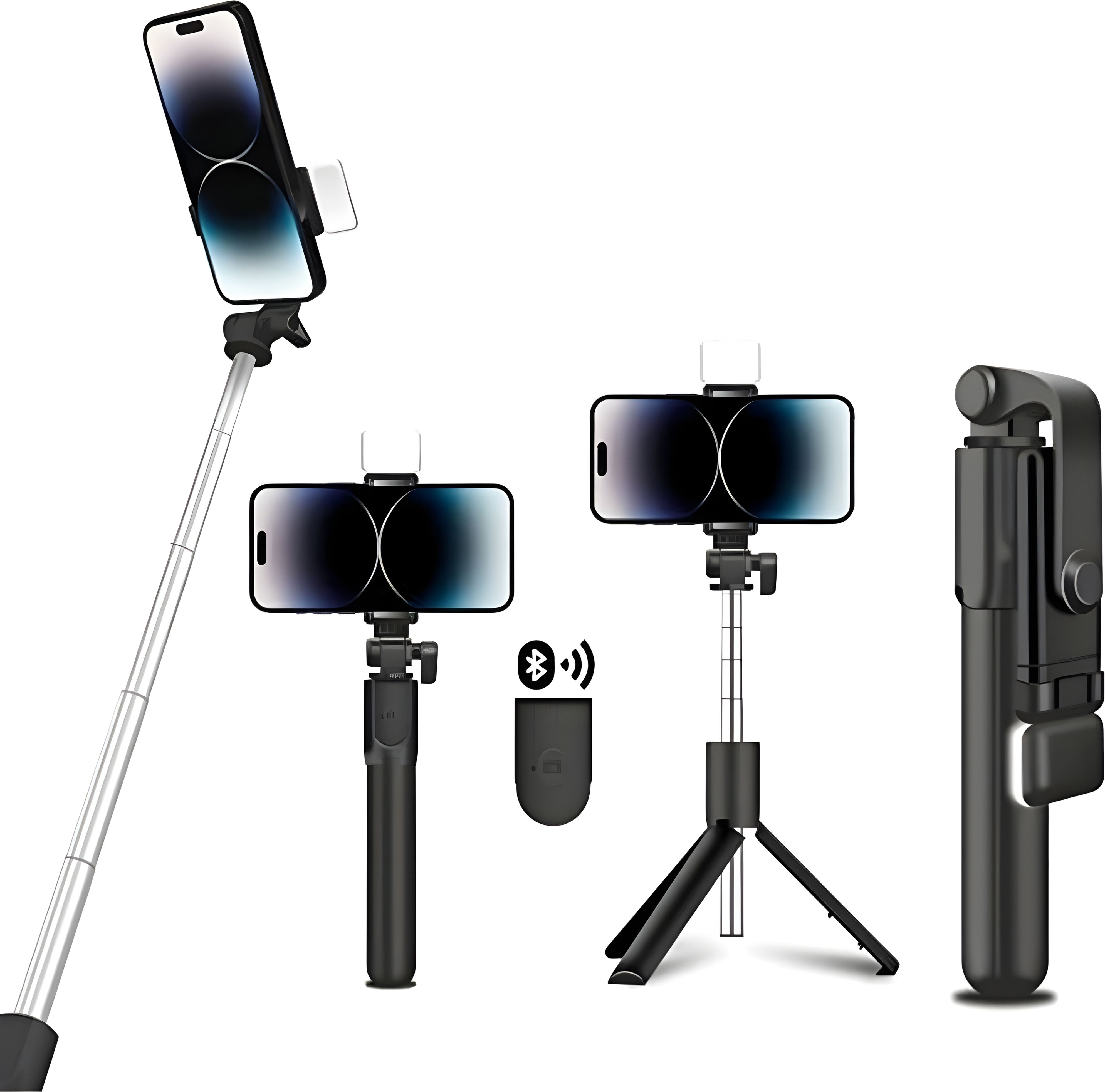 urooj Extendable Selfie Stick with Wireless Remote and Tripod Stand – 3-in-1 Multifunctional Selfie Companion Bluetooth Selfie Stick-image-35