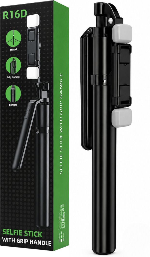 FITRIC 170cm Extendable Extra Long Mobile Selfie Stick with Tripod Stand, Bluetooth Remote Camera Shutter, Adjustable Phone Holder, Portable Folding Selfie Monopod for Android & iPhone Bluetooth Selfie Stick-image-48