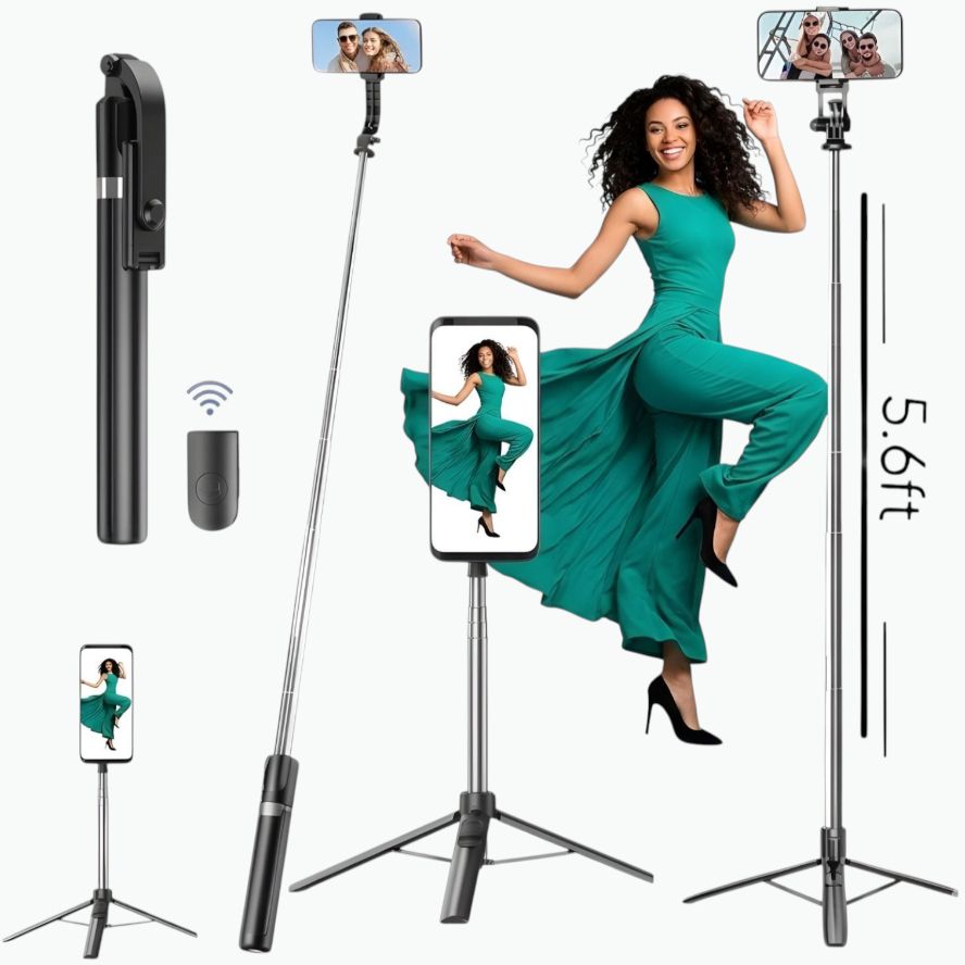 HouseOfCommon Event Selfie Stick Portable Tripod Stand & Detachable Wireless Remote_YW Bluetooth Selfie Stick-image-42