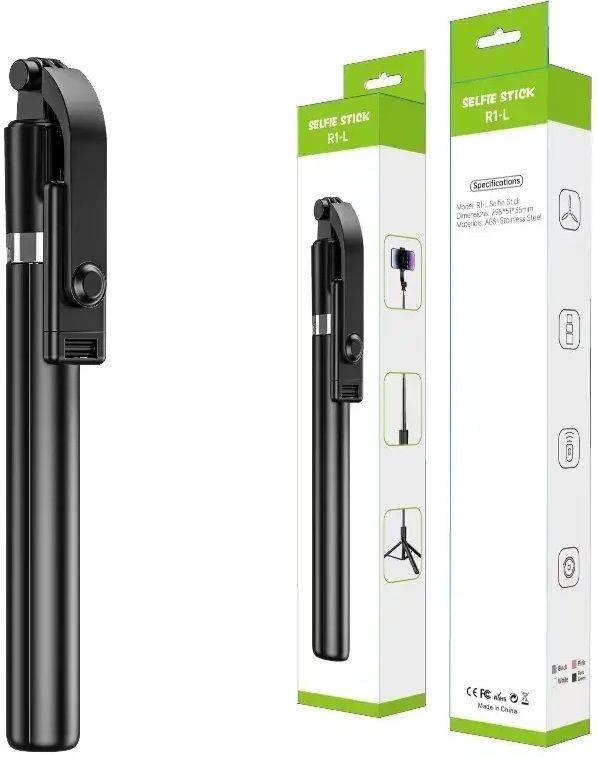 MOBONE R1-L 360° Rotational Head, Hidden Tripod Stand Photography Bluetooth Selfie Stick Bluetooth Selfie Stick-image-27