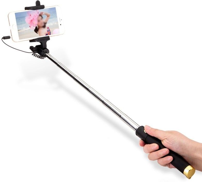 RENTOOR UNIVERSAL WIRED HANDHELD MONOPOD FOR PHONE HOLDER OR PHOTOGRAPHY VIDEO RECORDING YOUTUBE REELS & CAPUTURE Cable Selfie Stick-picture-25