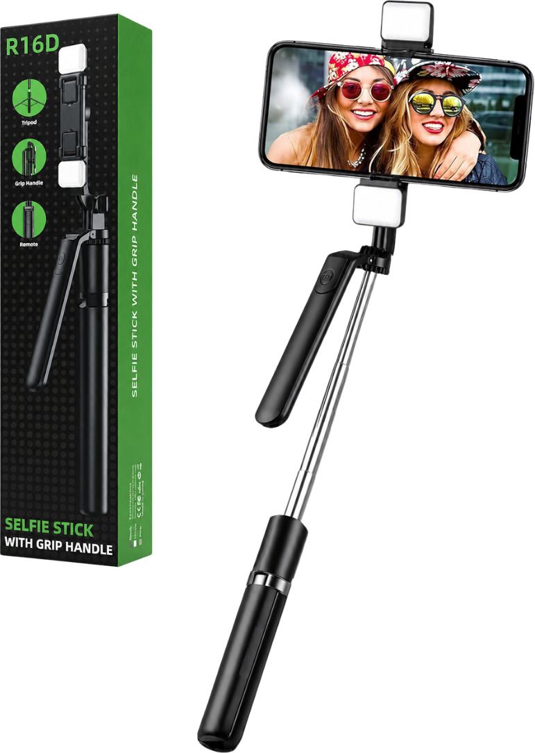 FITRIC 170cm Extra Long Bluetooth Mobile Selfie Stick with Foldable Tripod, Wireless Remote Control, 360° Adjustable Phone Clamp for Android & iPhone Bluetooth Selfie Stick-picture-46