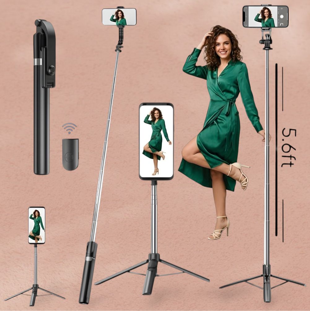HouseOfCommon Executive Selfie Stick 170cm Foldable Tripod with Bluetooth Remote_CH Bluetooth Selfie Stick-image-46