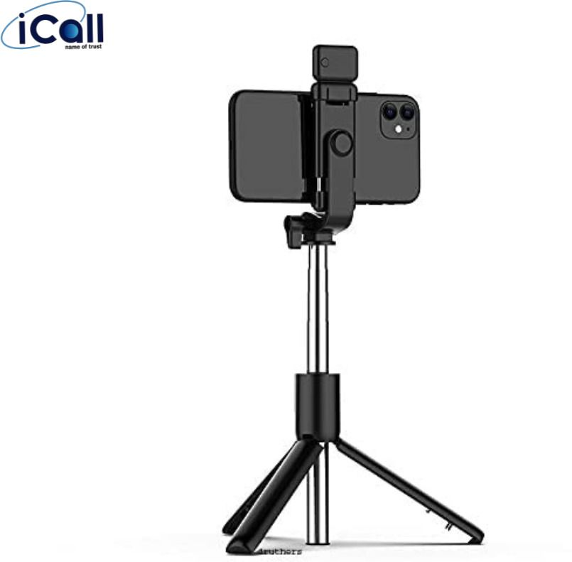 icall R1S Bluetooth Selfie Stick with Remote and LED Selfie Light Tripod and Mobile Stand Compatible with All Phones Bluetooth Selfie Stick-image-12