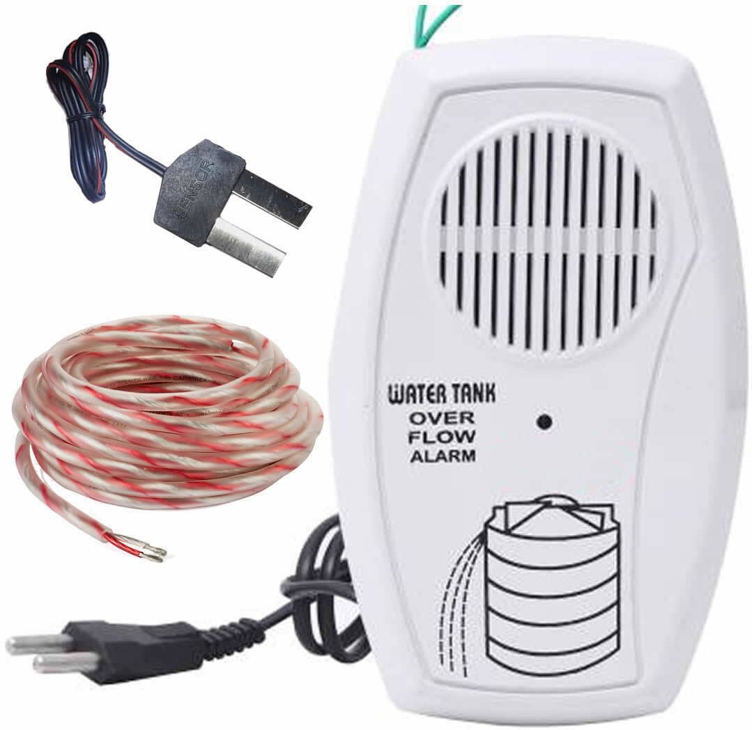 FStyler Water Tank Overflow Alarm with Overflow Voice Sound & 15mtr Connecting Wired Wired Sensor Security System-picture-16