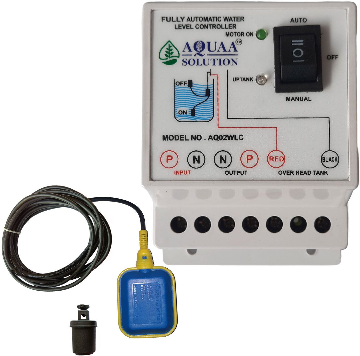 AQUAA SOLUTION Water Level Controller and Indicator with Float Sensor 1.9m Wired Sensor Security System-image-34