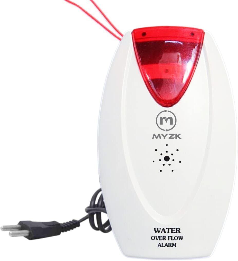 DIGSMORDEN Plastic Electric Water Tank Overflow Alarm Indicator, 220V AC, 2 Voice Sounds Wired Sensor Security System-picture-20