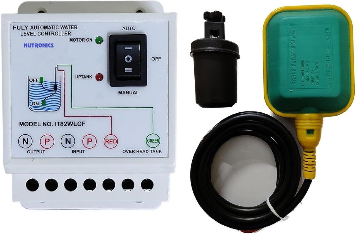 NUTRONICS NI82WLCF Fully Automatic Water Level Controller With Float Sensor Wired Sensor Security System-image-35