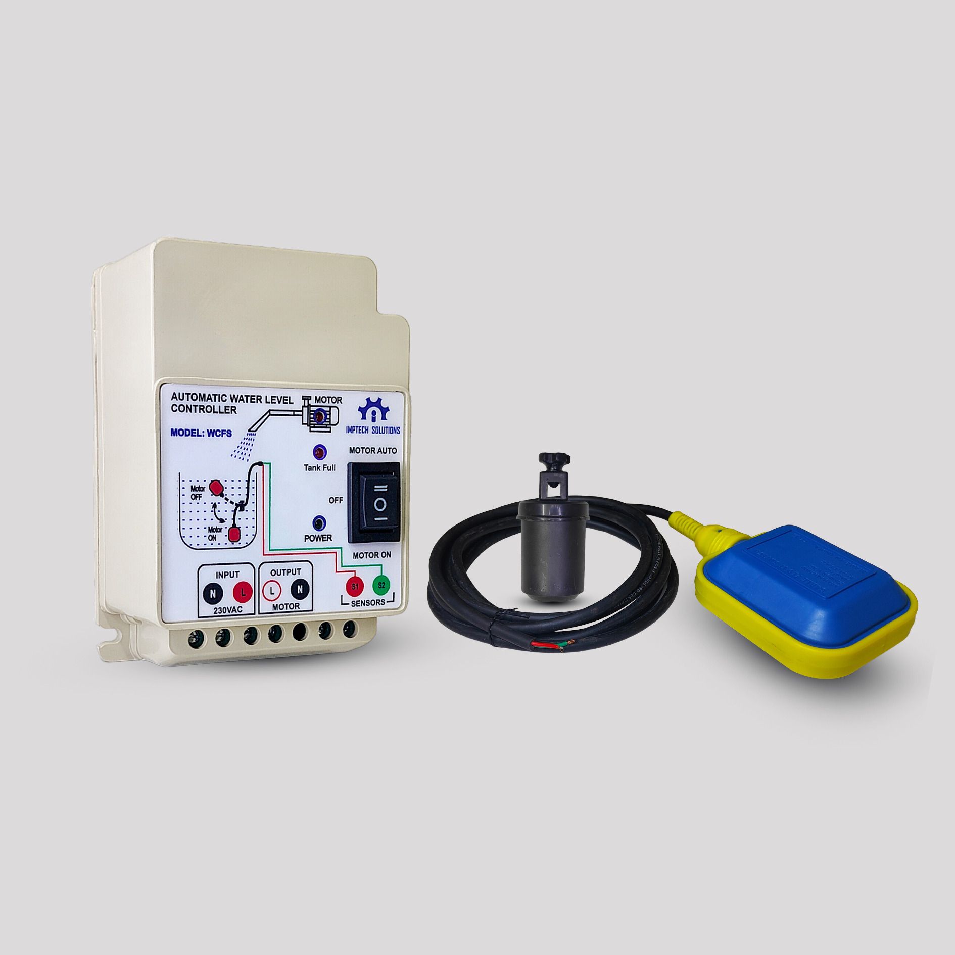 IMPTECH SOLUTIONS IMTECH SOLUTIONS Fully Automatic Water Level Controller,Float sensor(WCFS),2HP Wired Sensor Security System-image-36