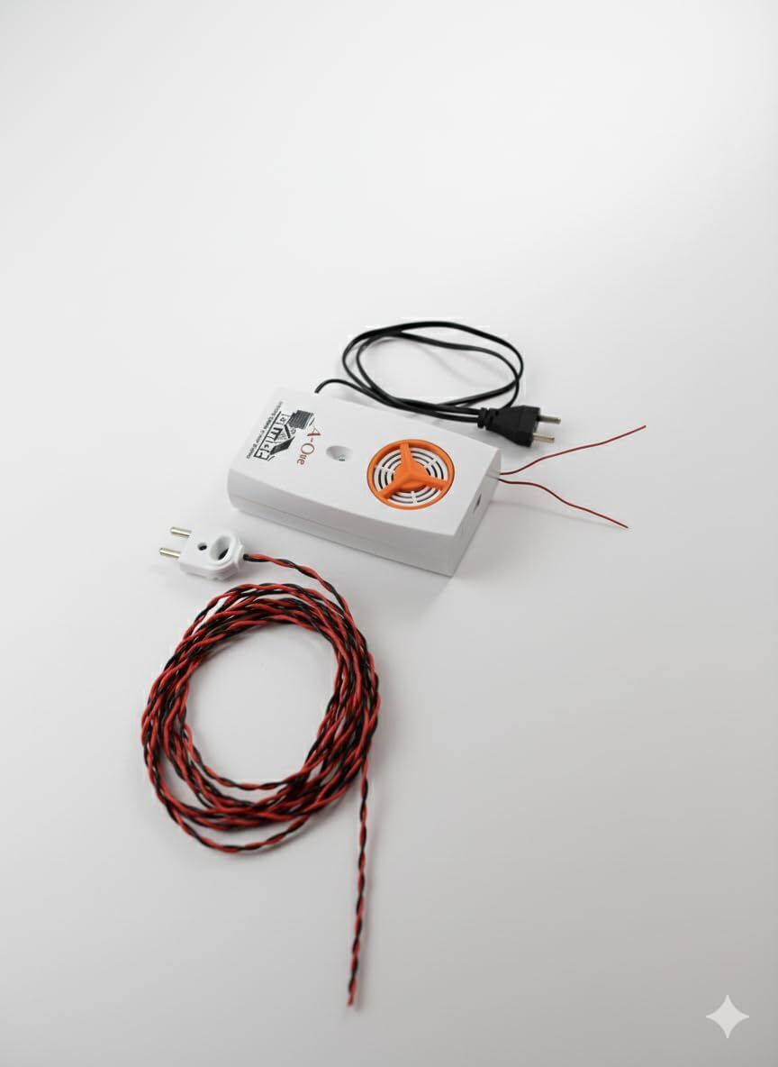 Arshraj electronics Water Tank Overflow Alarm 20 Meter Aluminium Wire, 2 Pin Plug, 2 Wired Sensor Security System-picture-29