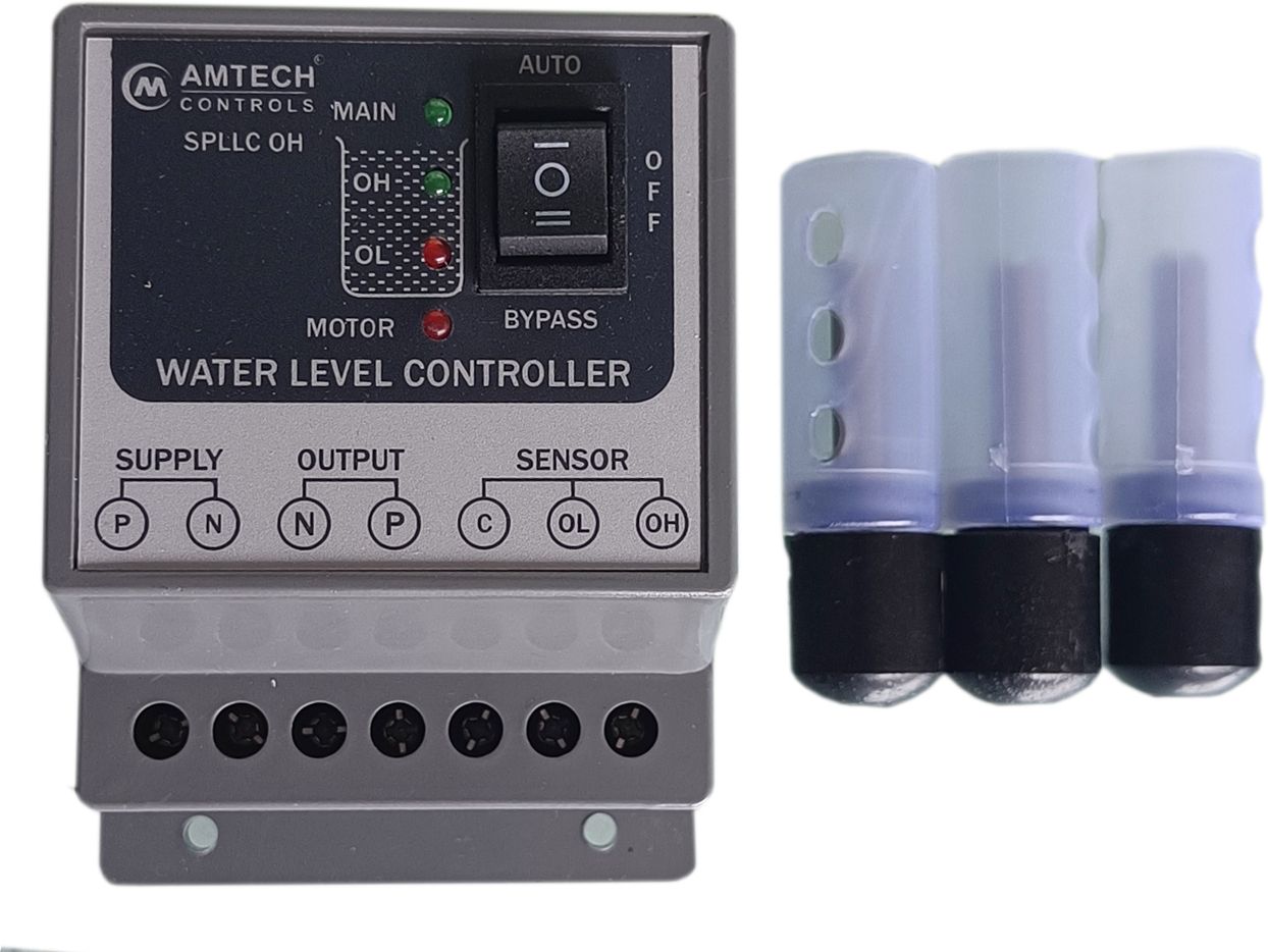 Amtech Controls Water Level Controller with 3 Sensors Wireless Sensor Security System