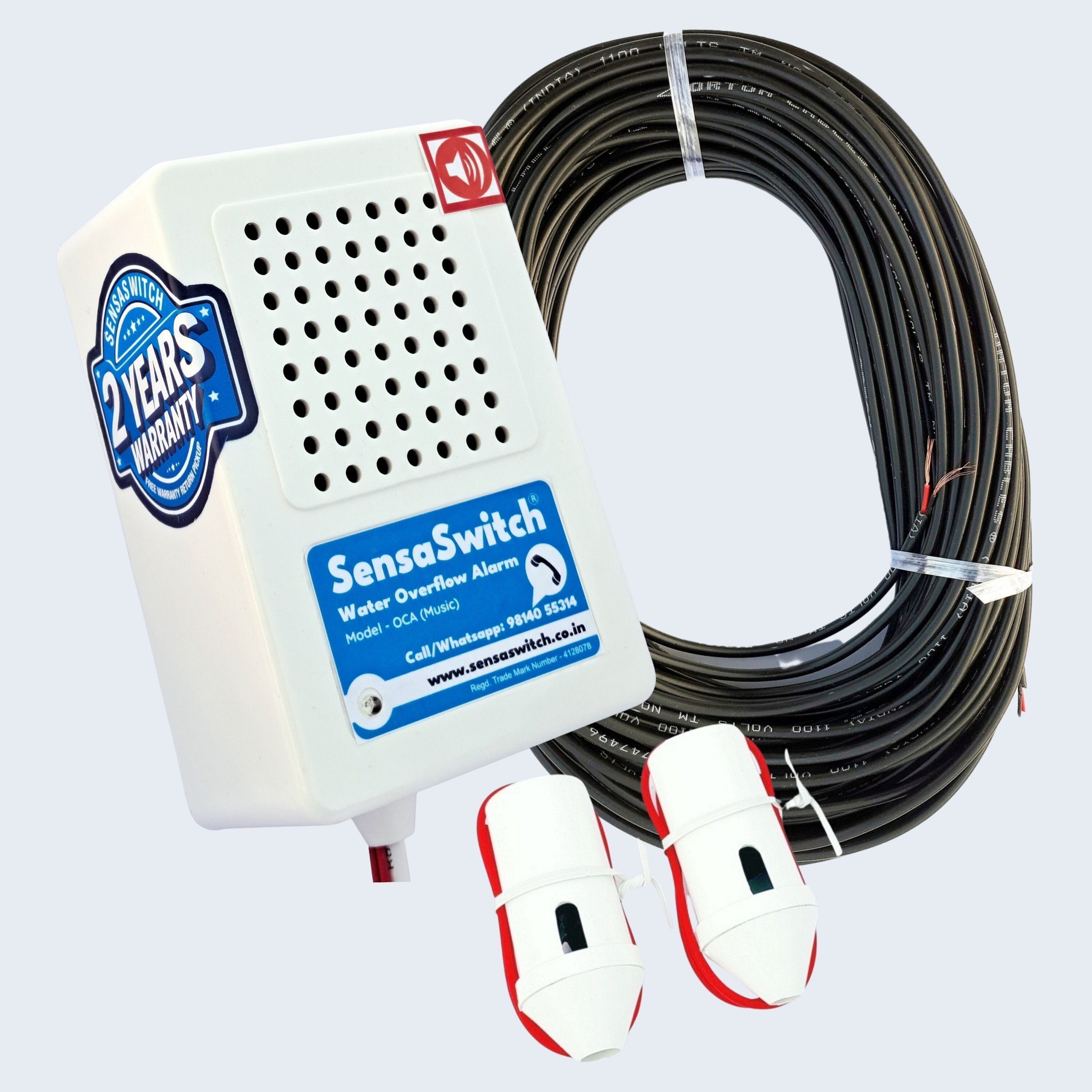 SensaSwitch Water Tank Overflow Musical Alarm With Signal Wire Package PSP-OCA-2YR-CO Wired Sensor Security System-picture-42