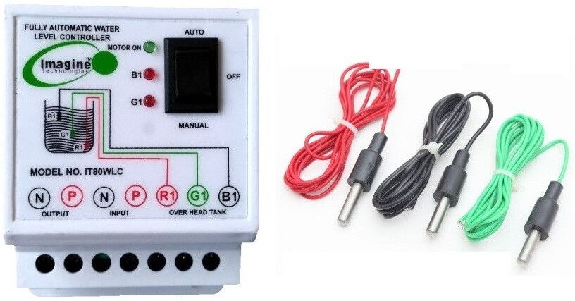 Imagine Technologies Fully Automatic Water level Controller And Indicator With 3 Sensor IT80WLC Wired Sensor Security System-picture-21