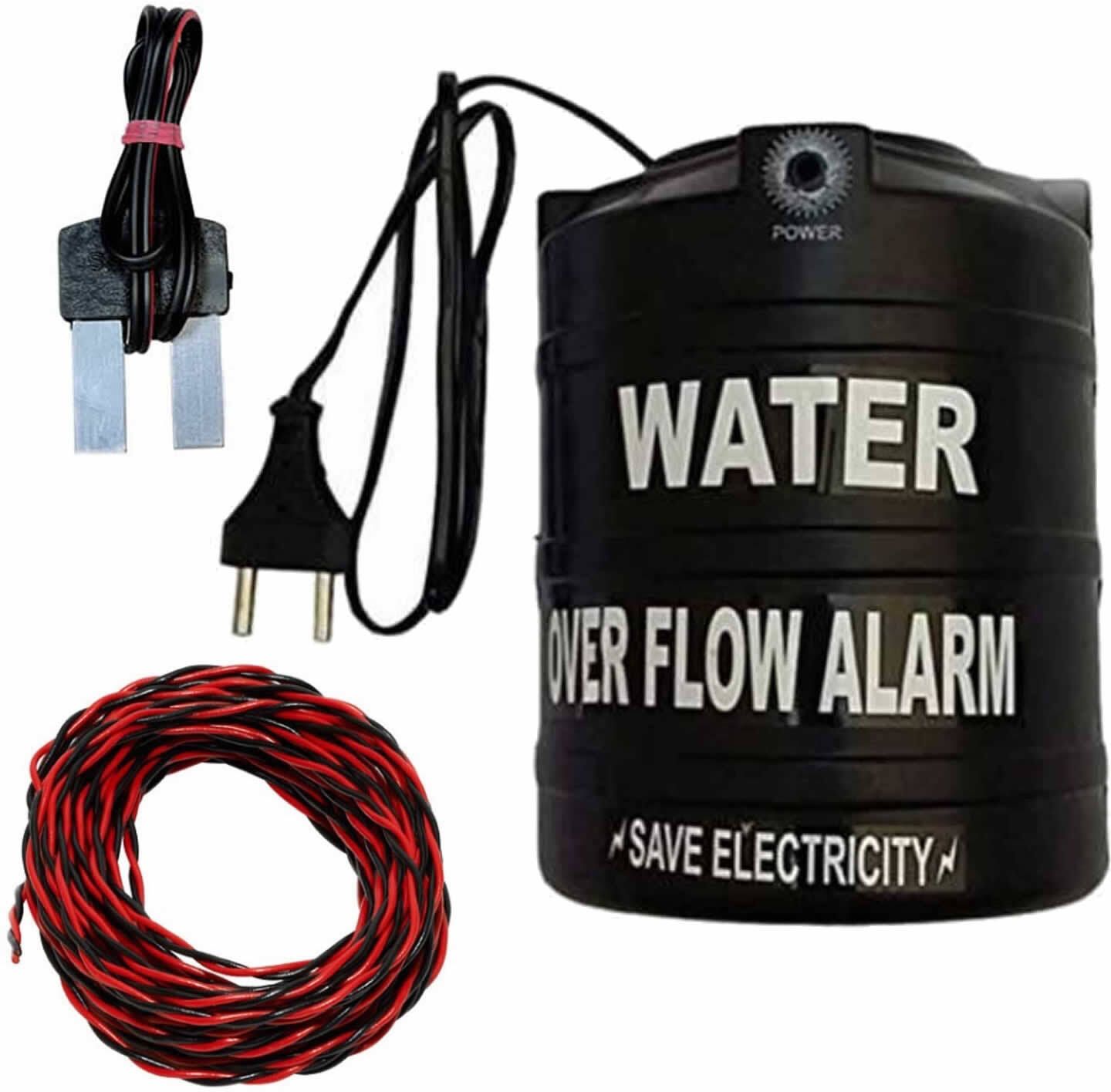 iWin Water Tank Over flow Alarm with Super Quality Voice Sound Overflow & 15mtr Connecting Wire Wired Sensor Security System-picture-34