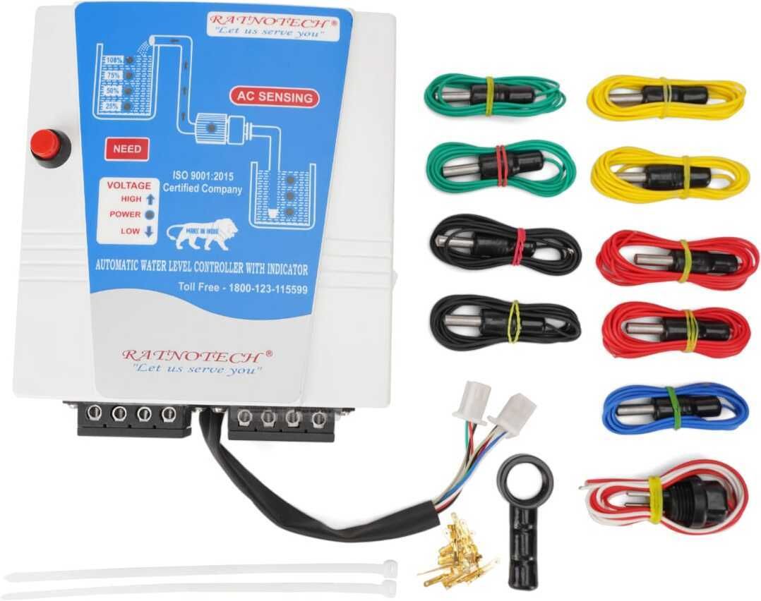 Ratnotech Fully Automatic Water level Controller and Indicating with Sensors Wired Sensor Security System-picture-25