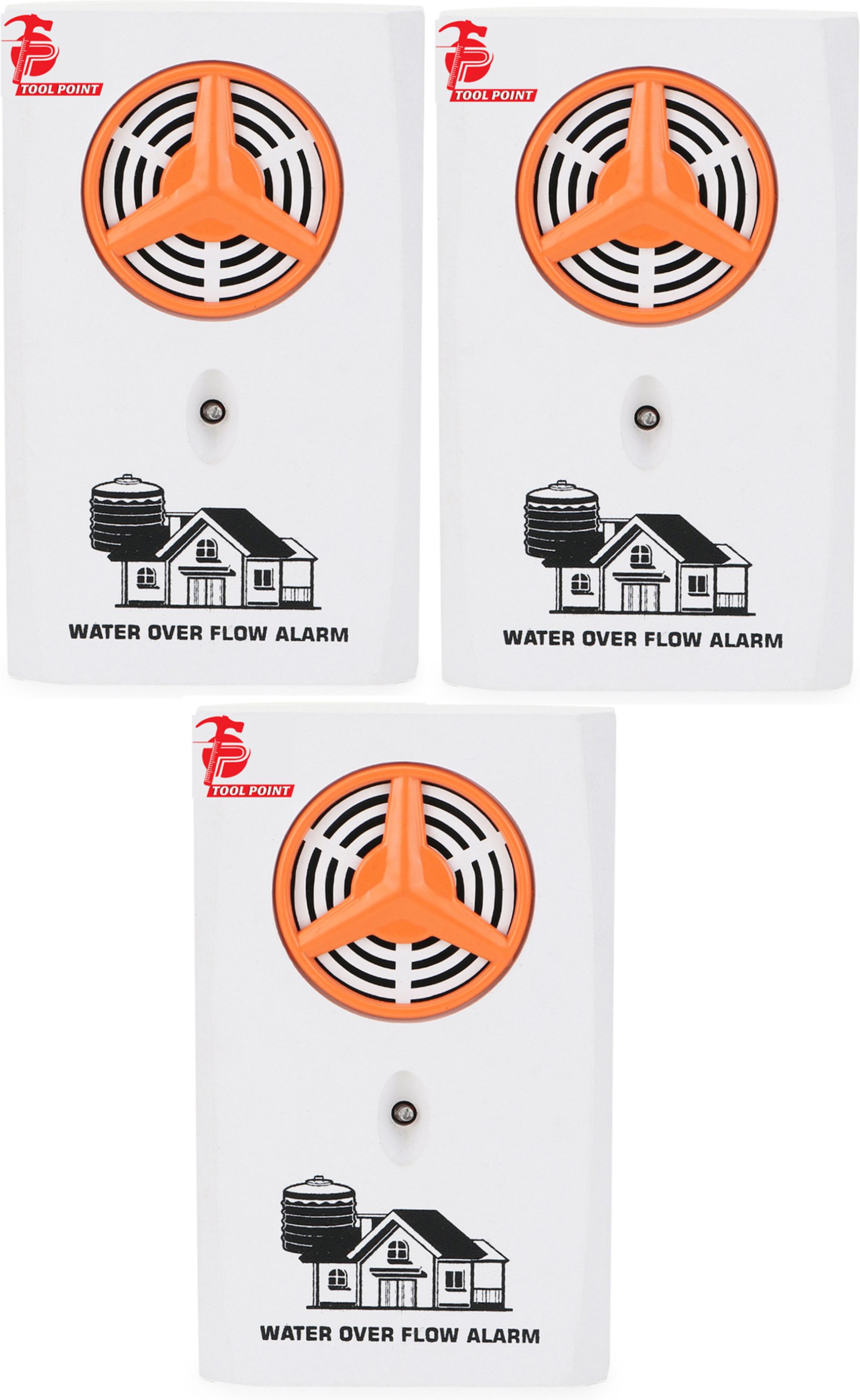 Tool Point CT-F Water Tank Overflow Alarm Pack Of 3 Wired Sensor Security System-picture-32
