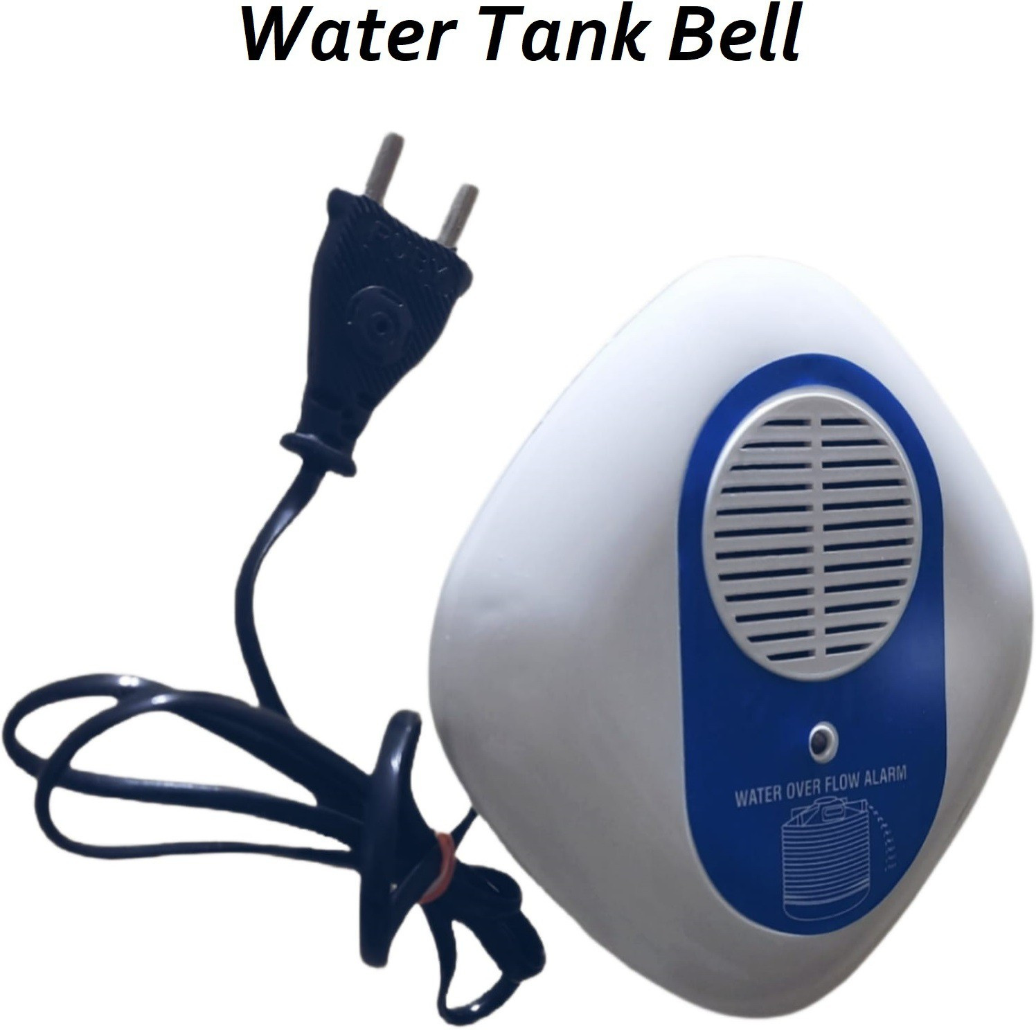 Rosario Water Overflow Alarm with LED Display White Color with Voice & Alarm Sound Wired Sensor Security System image 1