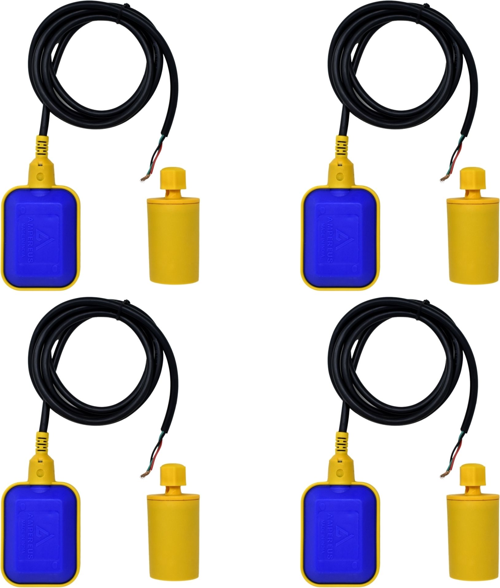 AMPEREUS Float Switch for Accurate Tank Water Level Sensor with 2 Meter Wire (Pack of 4) Wired Sensor Security System-image-39