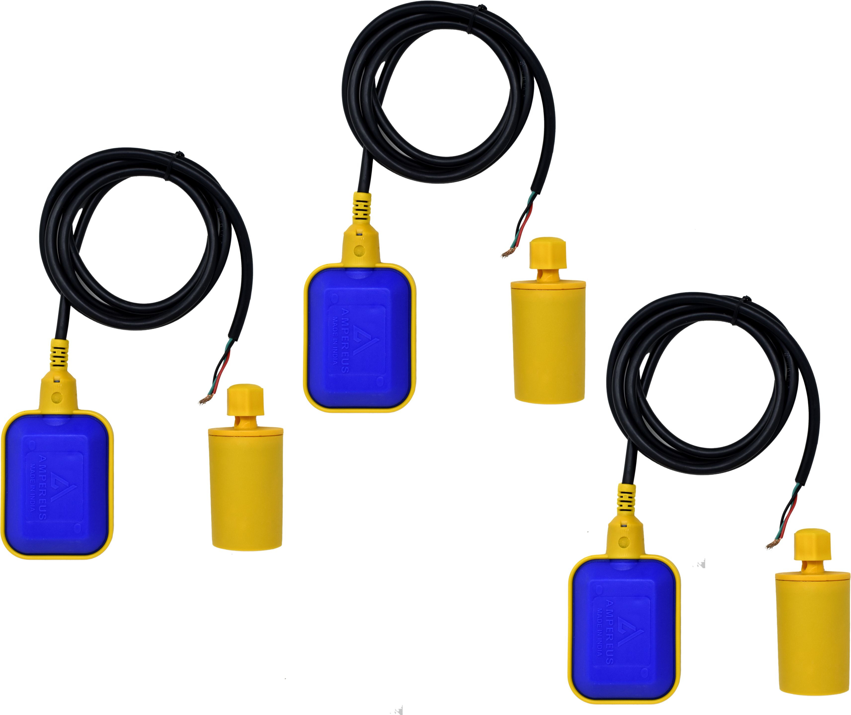 AMPEREUS Float switch sensor for R.o Plant 3 meter Wire water level control PACK OF 3 Wired Sensor Security System-image-35