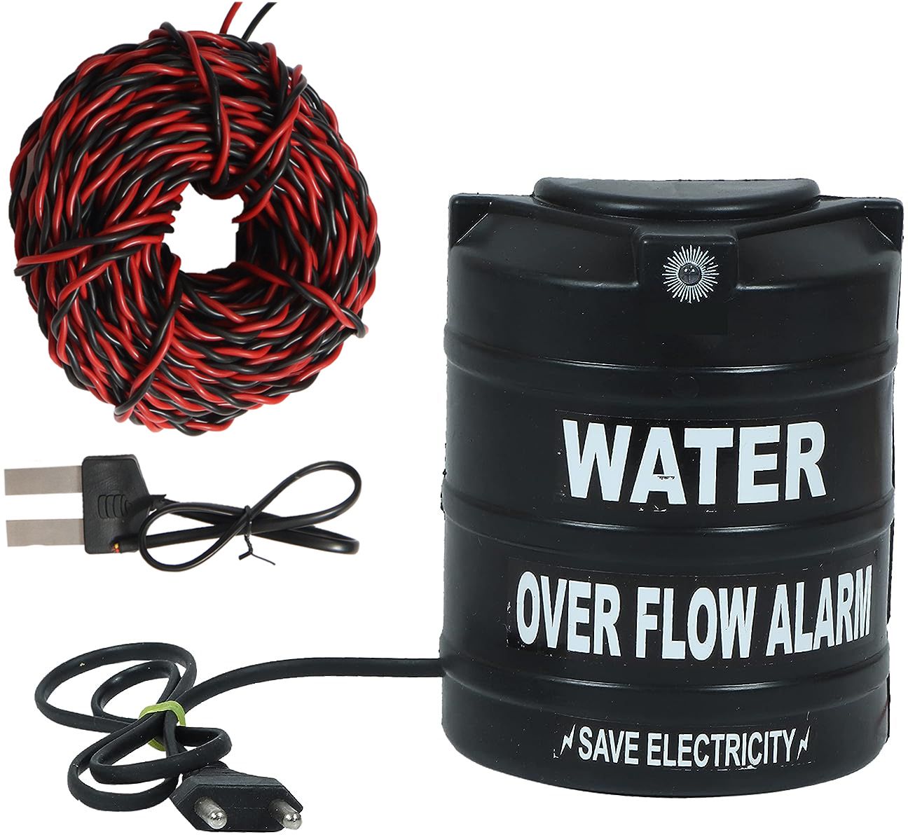 CHITRATECH Water Overflow Alarm, Works on 240V AC, Rings in Both Hindi and English Language Wired Sensor Security System-picture-27