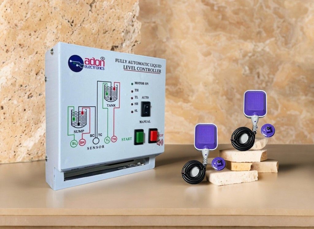 AdonElectronics Water Level Controller with 2 Float Sensors & Alarm Features for Up & Down Tank Wired Sensor Security System-image-29