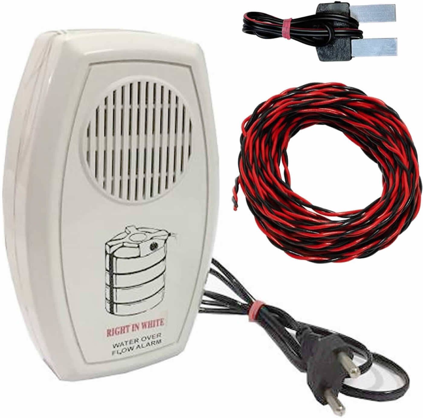 CraftQua Water Tank Overflow Sensor Alarm Loud Voice Sound with 15mtr Connecting Wire DIY Wired Sensor Security System-image-7