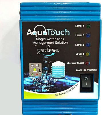 Yantram Fully Automatic Water tank manager & level indicator (Wired & 2 Button Starter) Wired Sensor Security System-picture-30