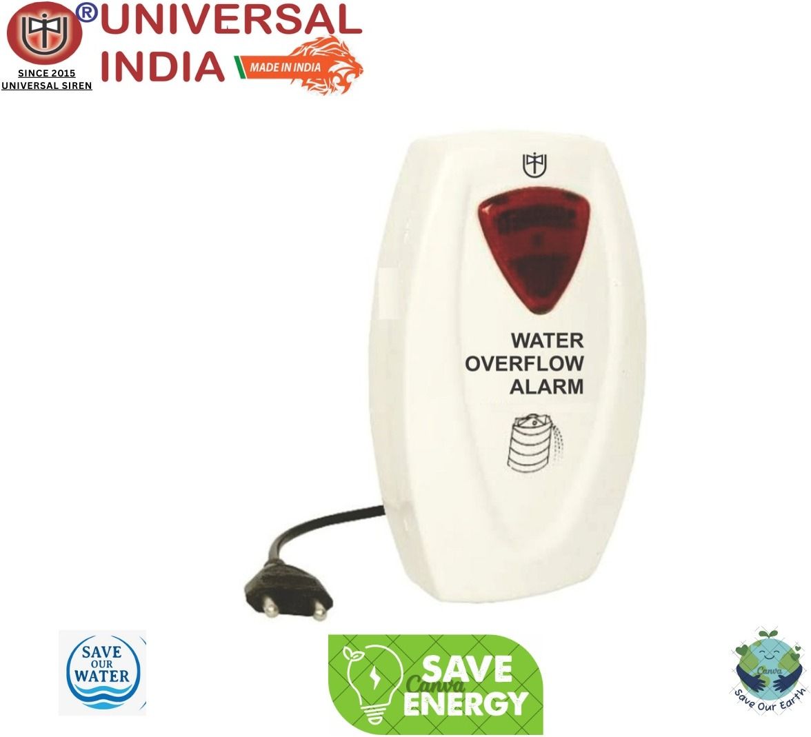 UNIVERSAL SIREN Water Overflow Alarm Wired Door Chime Sensor Home Security Alert System Indoor Wired Sensor Security System-image-20